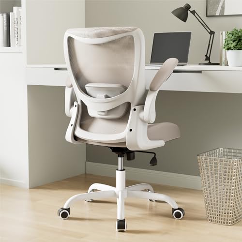 Khaki Ergonomic Mesh Office Chair with Lumbar Support X5314