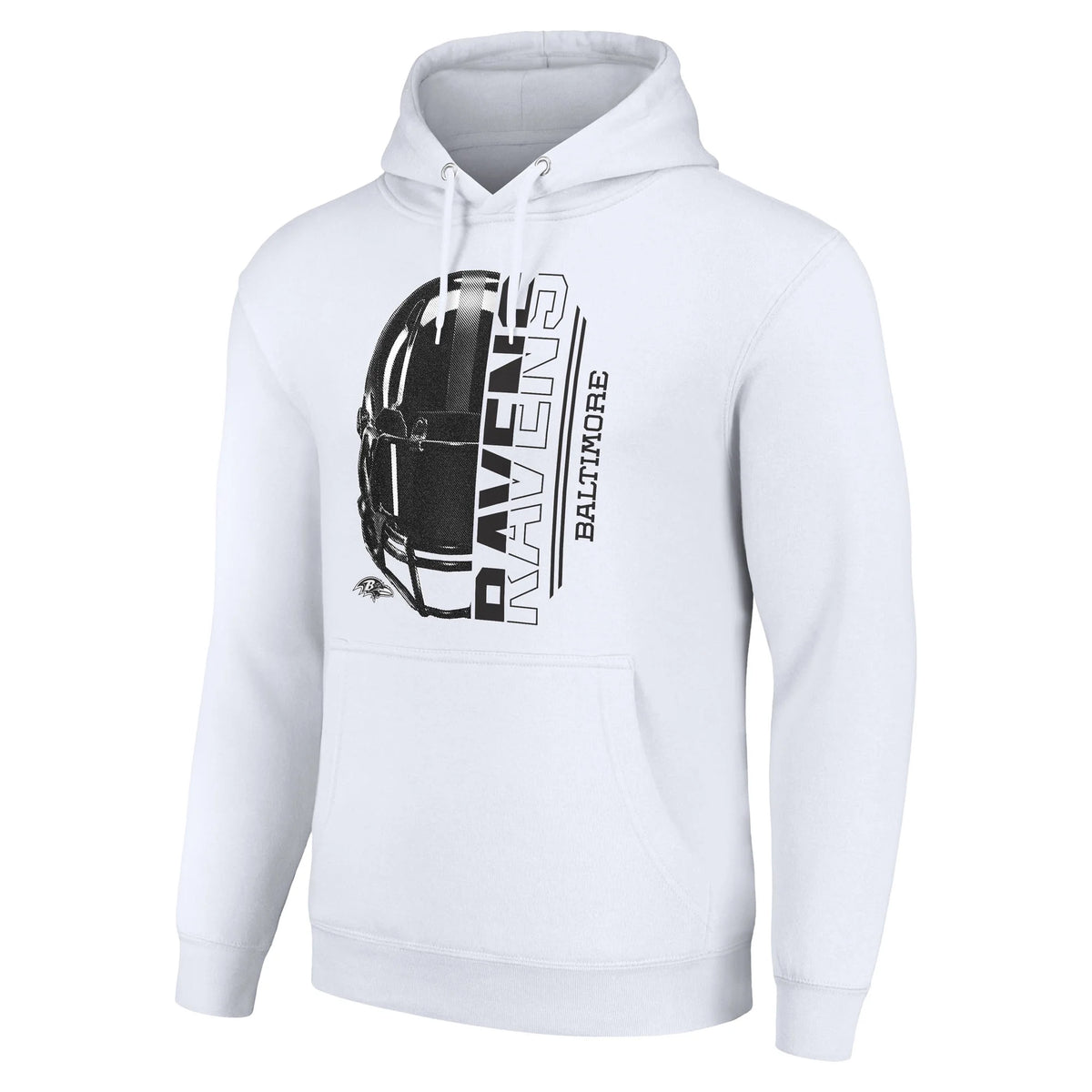White Baltimore Ravens Pullover Hoodie W553
