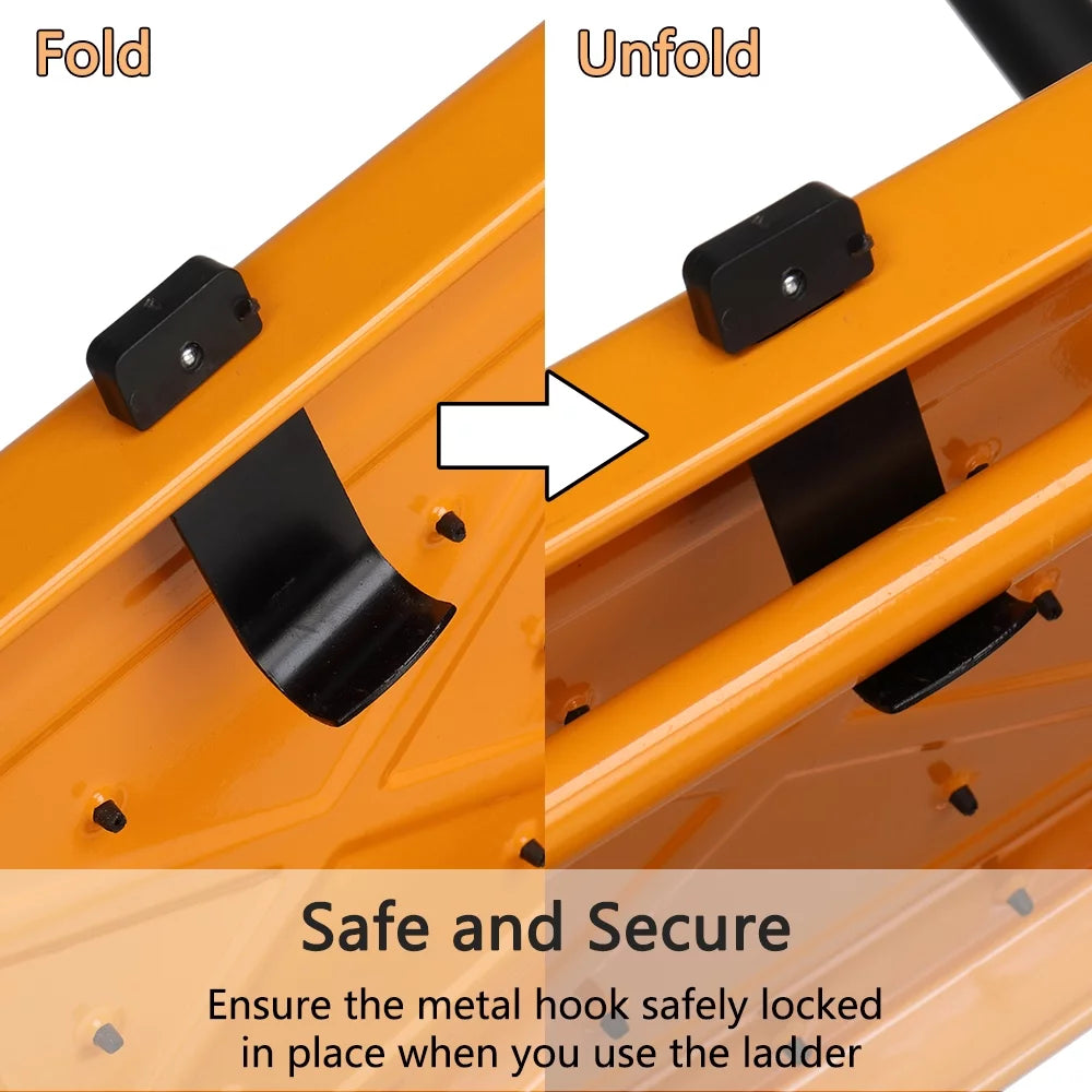 4 Step Iron Stool with Handgrip C7425