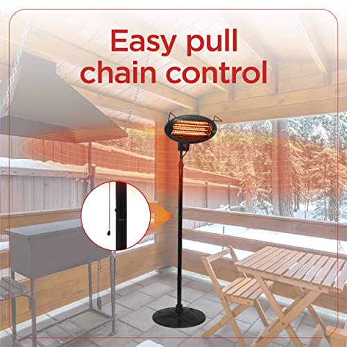 Patio Floor Electric Heater with 3 Heat Settings N453857