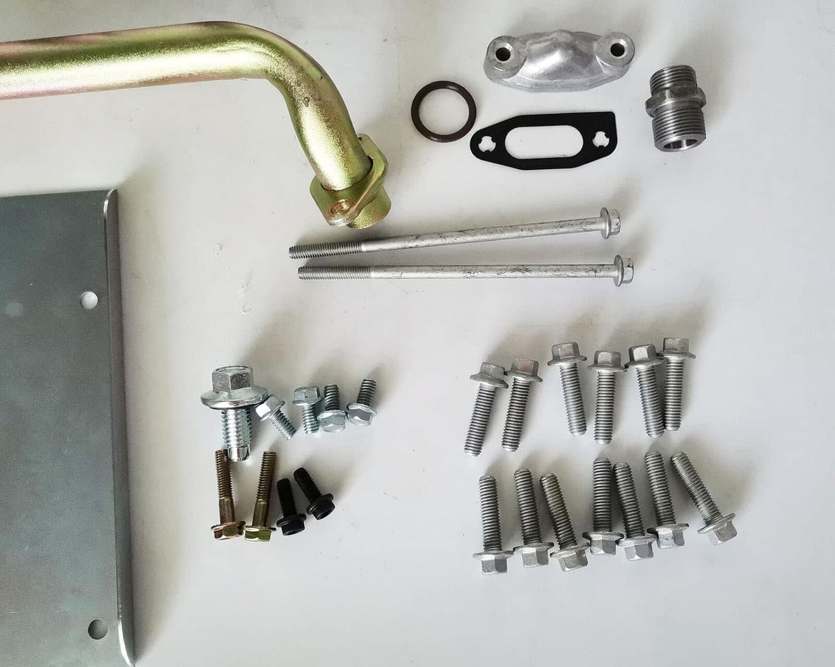 Low Profile Aluminum Oil Pan with Pick Up and Gasket Y401