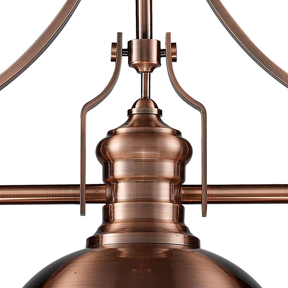 3-Light Billiard Island Light in Antique Copper D1739