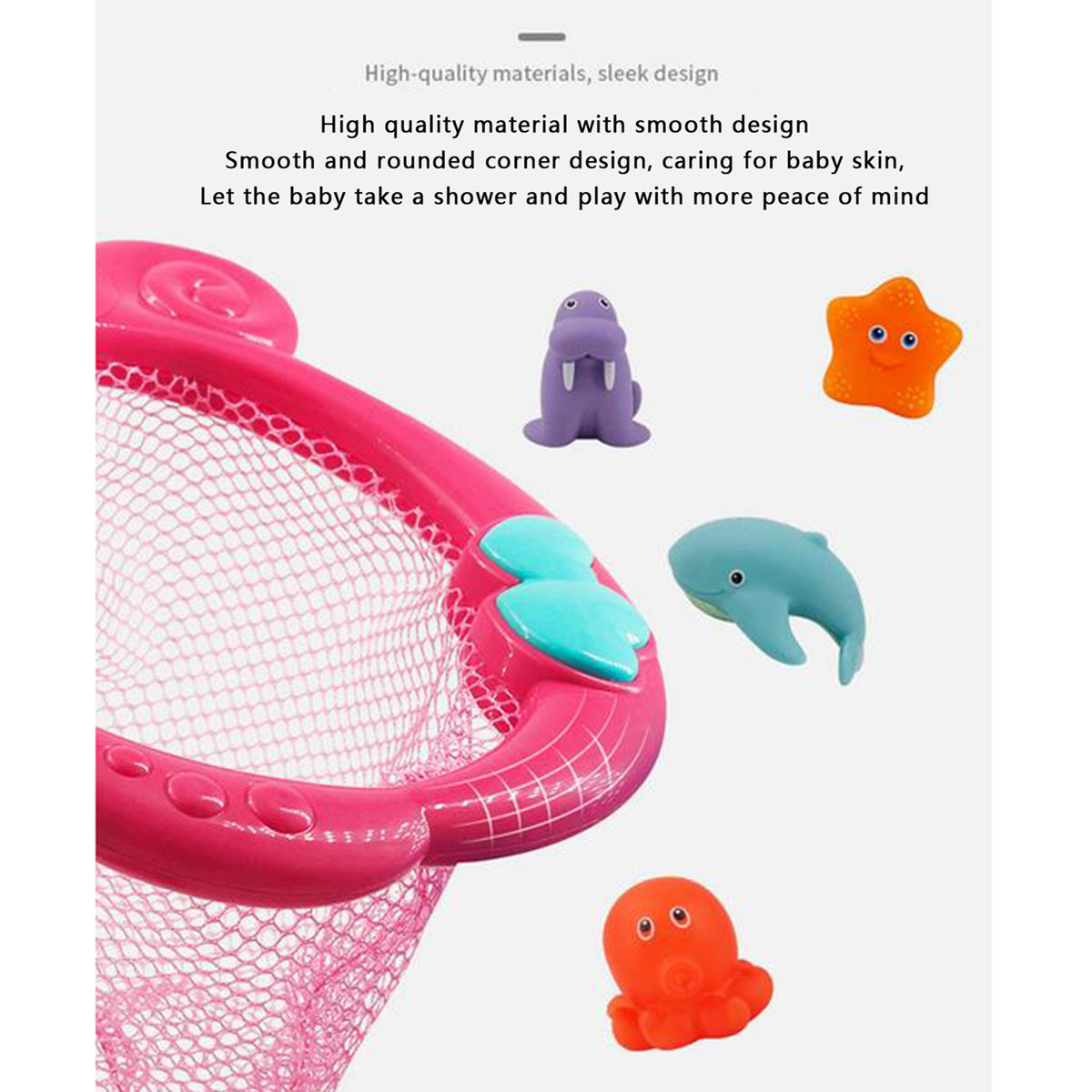 Color Changing Floating Baby Bath Toys with Net L900