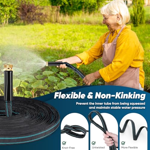 50ft Non-Expanding Flexible Garden Hose Q549