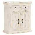 Mango Wood Storage Cabinet with 2 Drawers and 2 Doors Y681