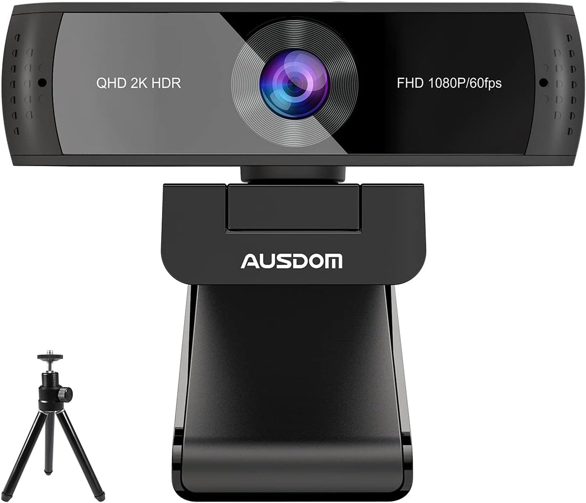 2K QHD AutoFocus Webcam with Dual Noise Cancelling Microphones K159384