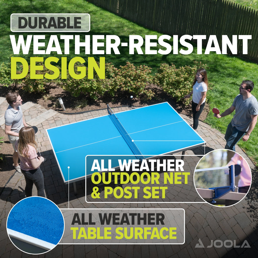 Blue Table Tennis Table with Net Set X991