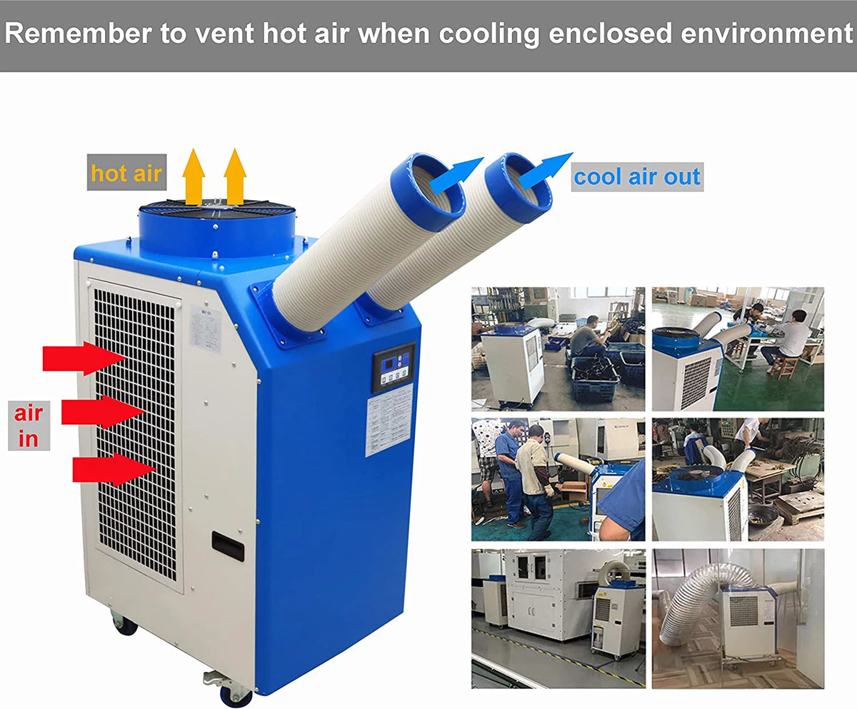 Industrial Portable Spot Cooler Air Conditioner 18,766 BTU H2275