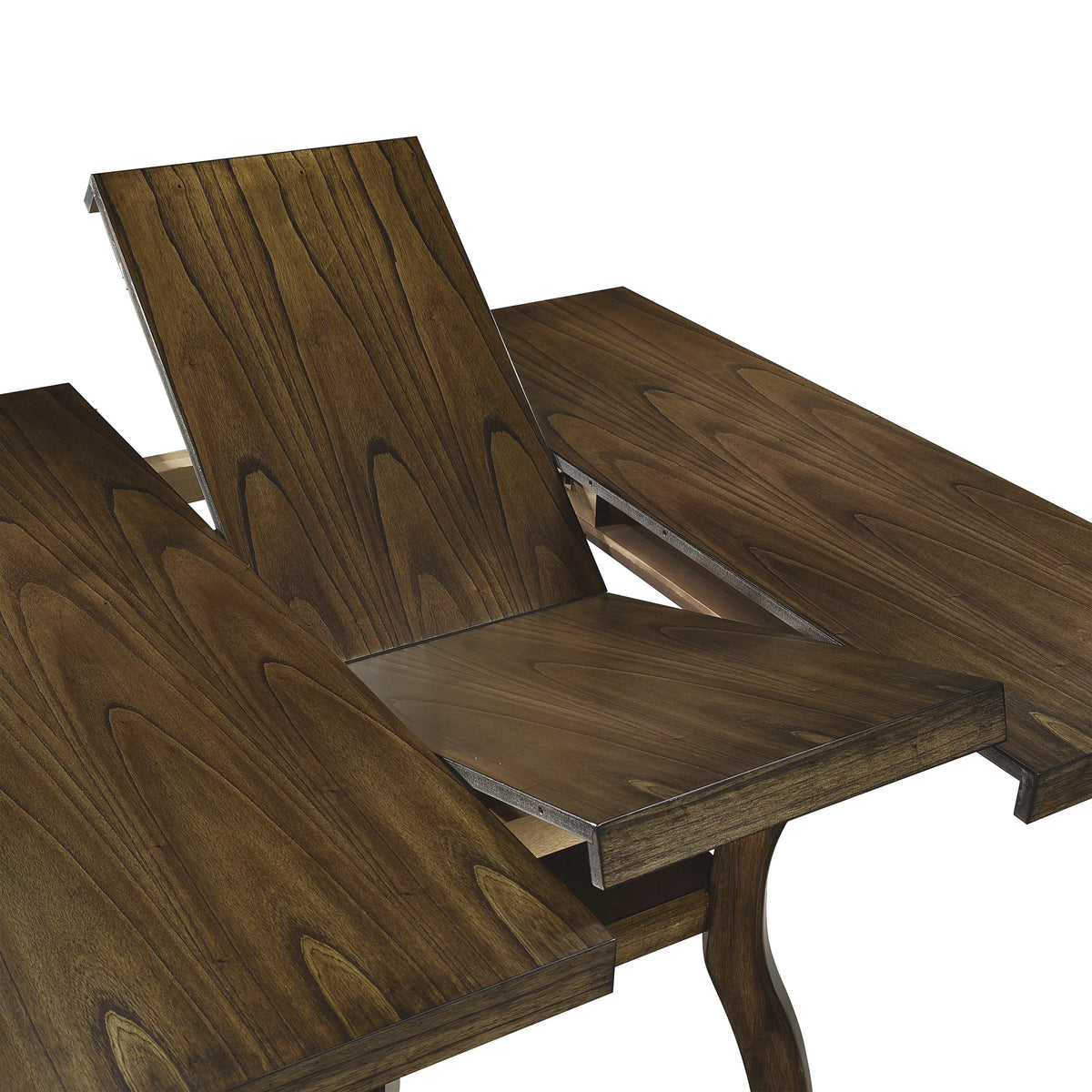 Brown Finish Wood Dining Table with Display Shelf Z2899