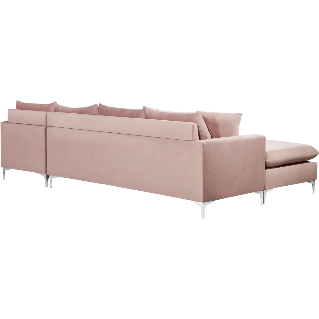 Black Velvet Reversible Sectional X23974