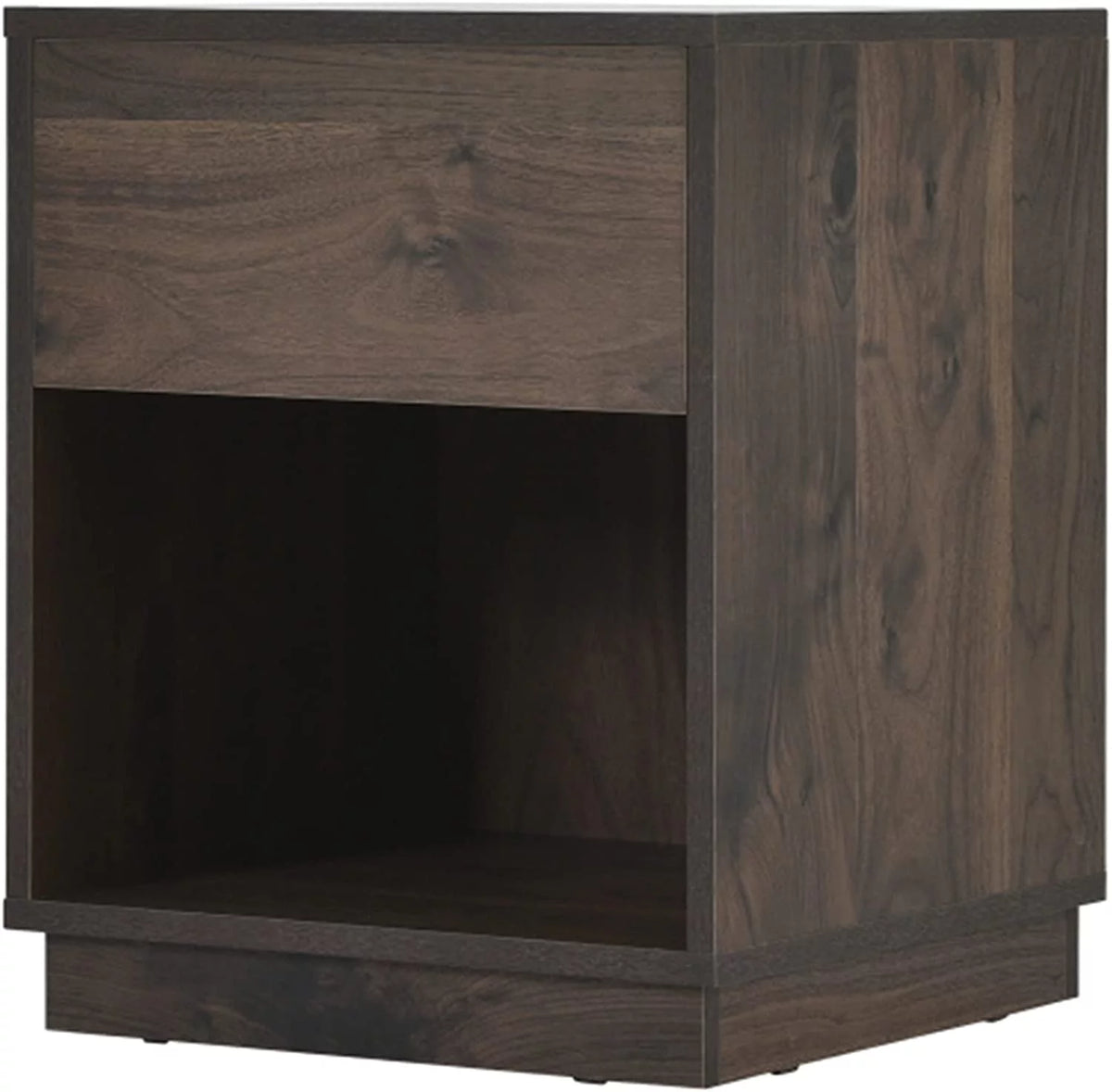 Mid-Century Modern Wooden Nightstand with One Drawer A443