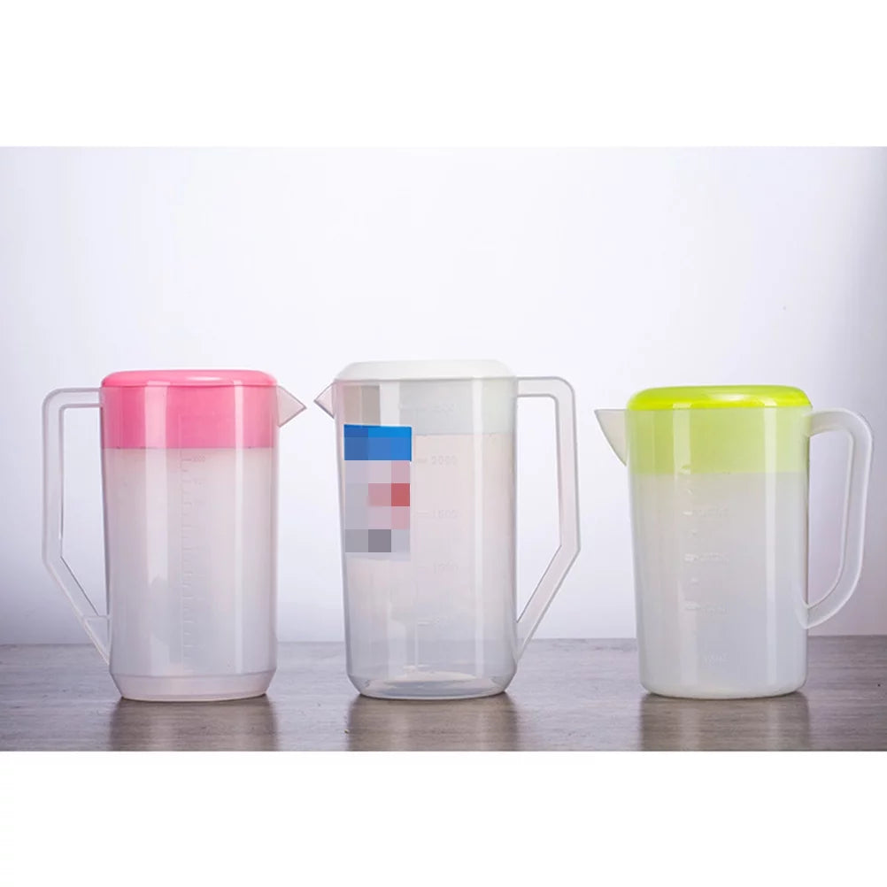 5000ml Pink Plastic Measuring Kettle with Scale H888