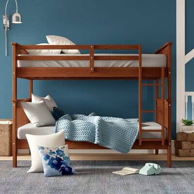 Full Over Full Bunk Bed Light Espresso U625532