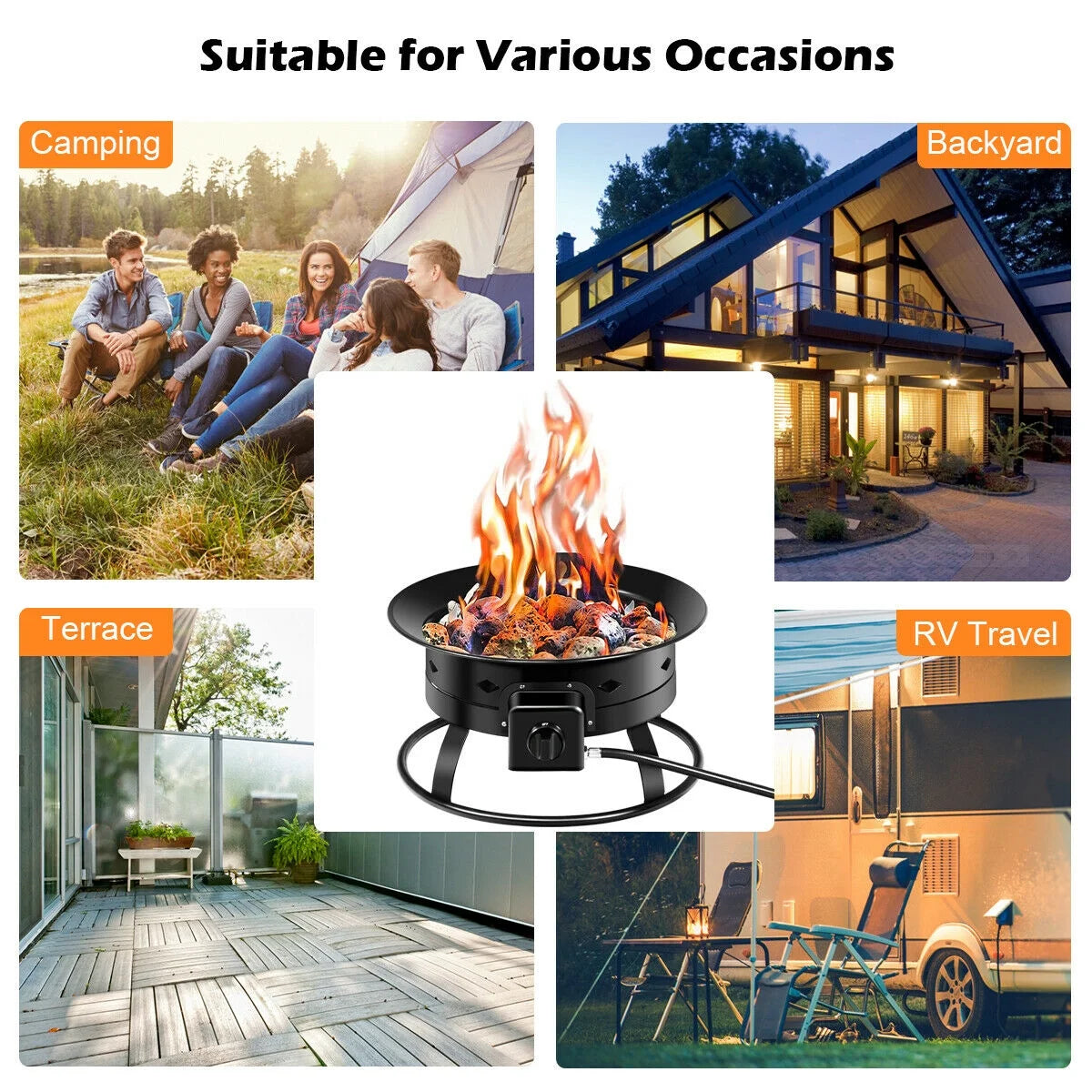 Portable Propane Fire Pit I925220