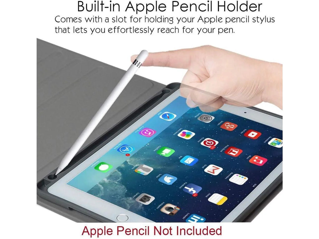 Slim Leather Folio Keyboard Case for iPad Mini 5 4 3 2 1 with Pencil Holder T764980
