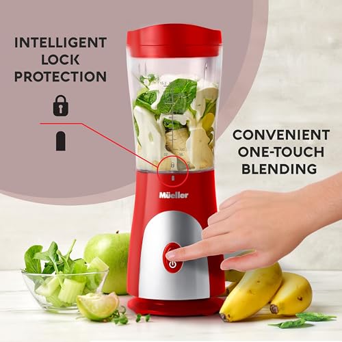 Black 15oz Personal Blender with Travel Cup and Lid S7737