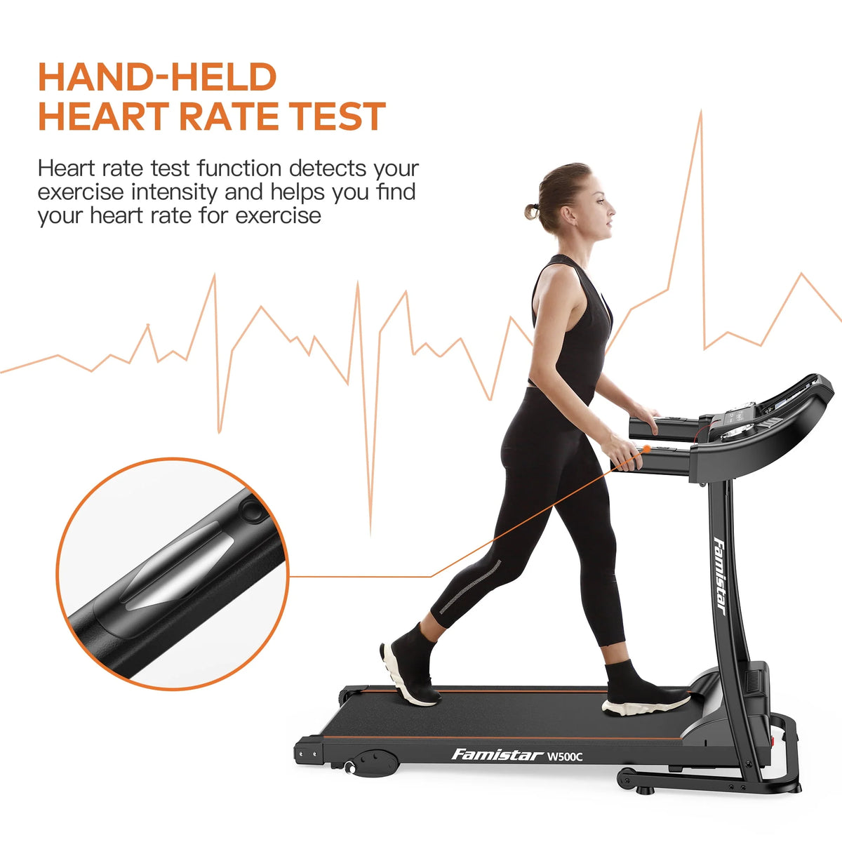 4.5HP Folding Treadmill with 15% Auto Incline G163