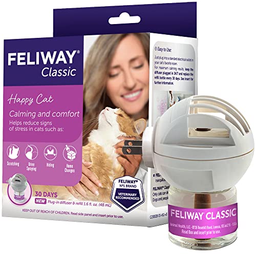 30 Day Starter Kit (48 mL) Cat Calming Pheromone Diffuser I8244