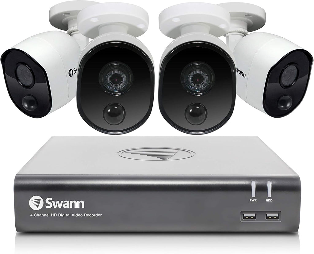 4 Channel 4 Camera Wired 1080p HD DVR Security System with 1TB HDD U90929