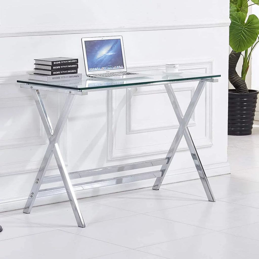 Tempered Glass Computer Desk V5319