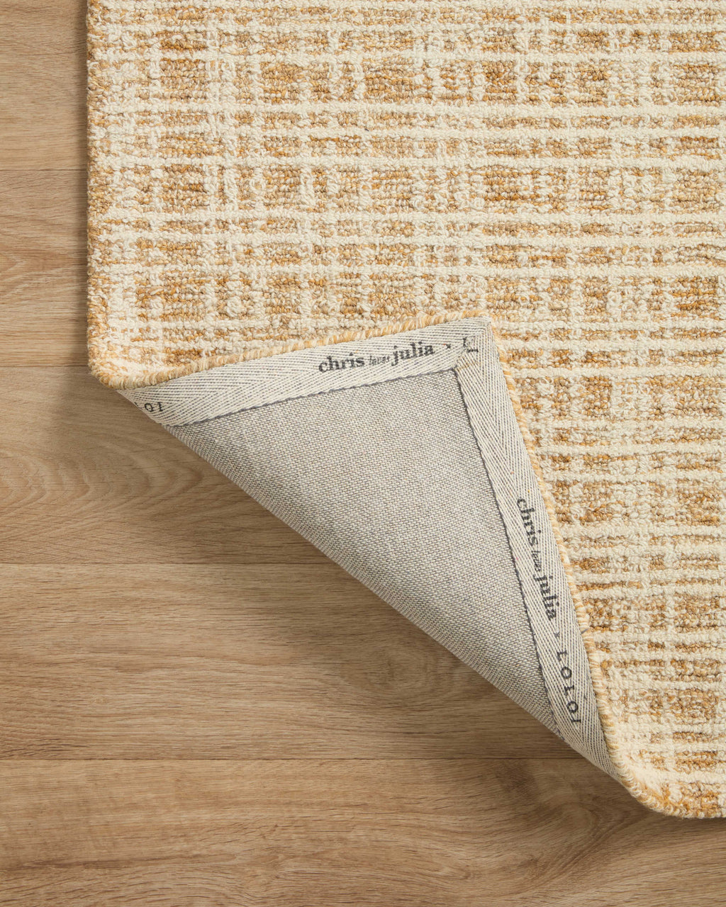 Straw/Ivory Plaid Area Rug P43187
