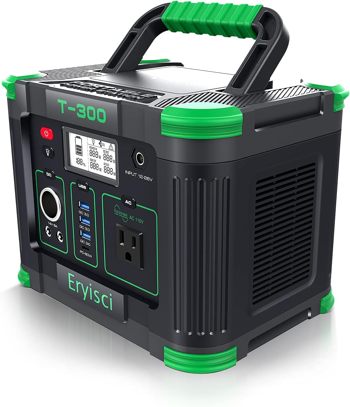 300W Portable Power Station with 110V AC Outlet O509472