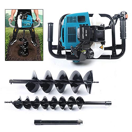 63cc Engine Post Hole Digger Earth Auger Borer G29179