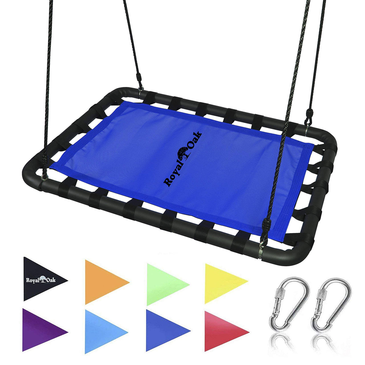 Giant Platform Tree Swing with Protective Cover and Flags I912