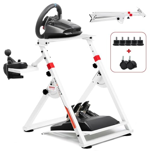 Black Sim Racing Wheel Stand with Shifter Mount L622095