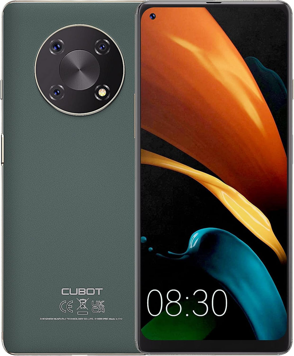 Unlocked Smartphone with 6.95 Large Screen, 48MP Triple Camera, 5000 mAh Battery, 4GB/64GB, 4G Dual SIM, NFC, Face ID (Black) T3718
