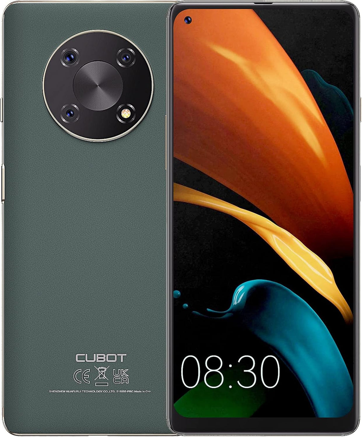 Unlocked Smartphone with 6.95 Large Screen, 48MP Triple Camera, 5000 mAh Battery, 4GB/64GB, 4G Dual SIM, NFC, Face ID (Black) T3718
