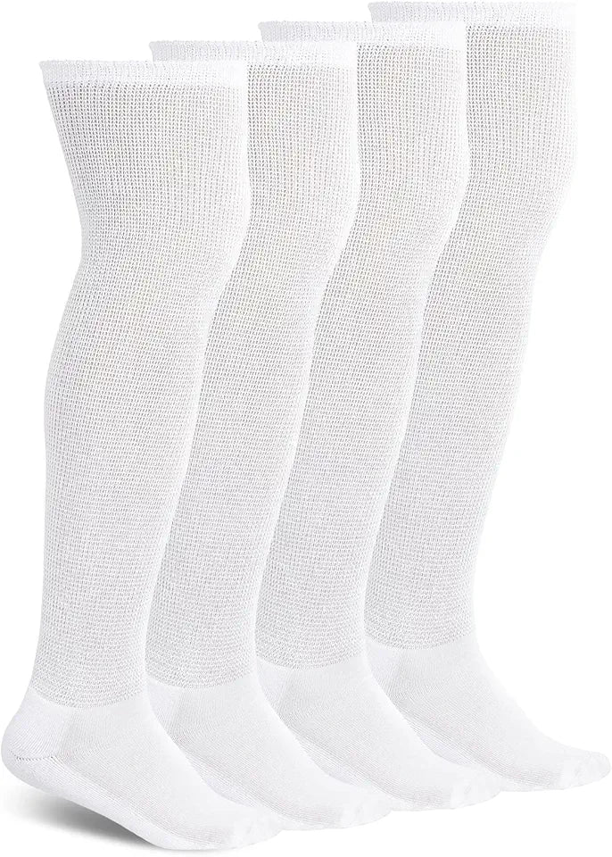 4 Pair Over Knee Non-Binding Cushioned Socks V32028