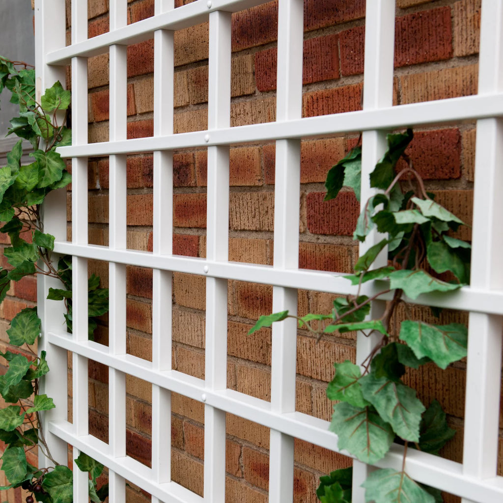 White Vinyl Wall Trellis Z9941