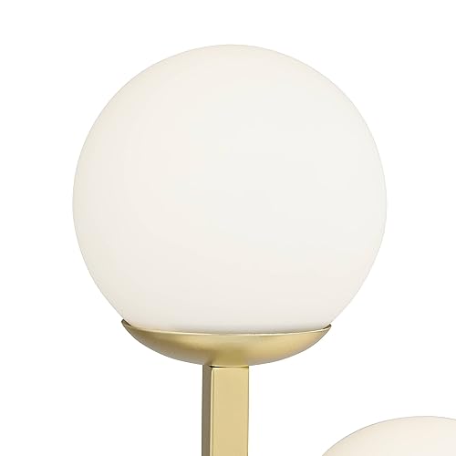 30" Tall Gold Marble Metal 3-Light Table Lamp C71358