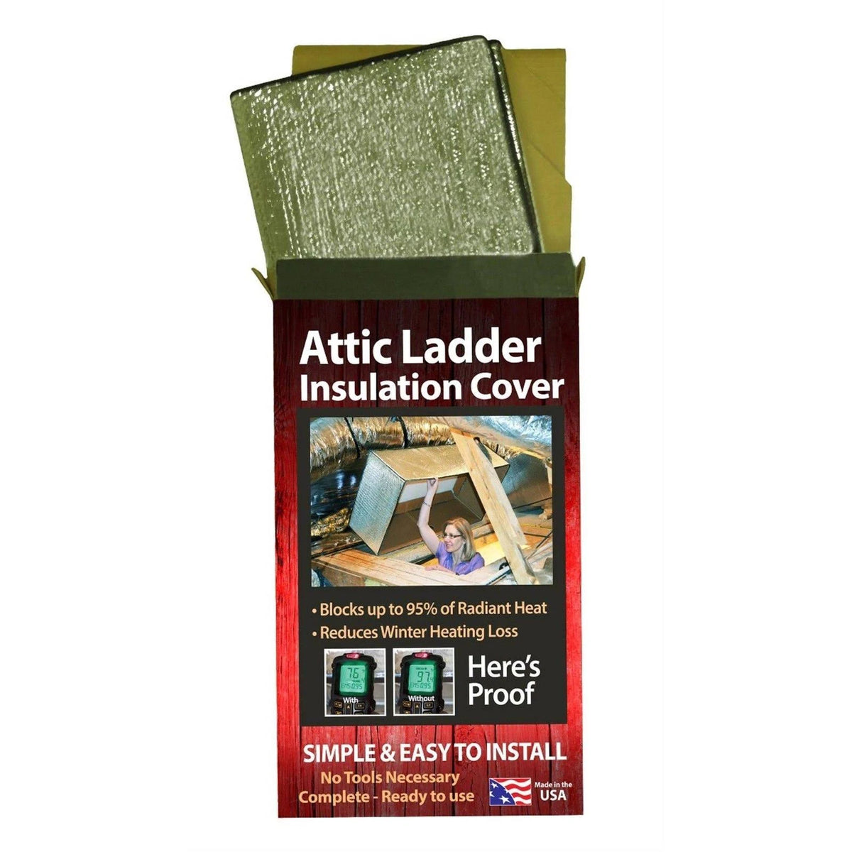 Air Double Reflective Attic Ladder Insulation Protector Q467
