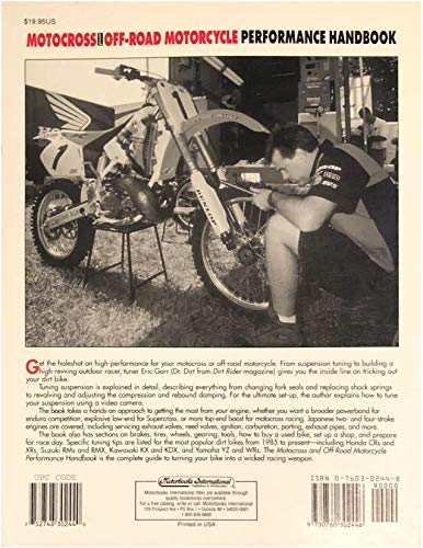 Motocross and Off-Road Motorcycle Handbook G97215