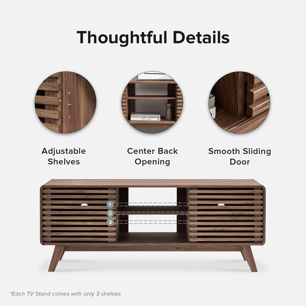 59 Mid-Century Modern TV Stand Console O960749