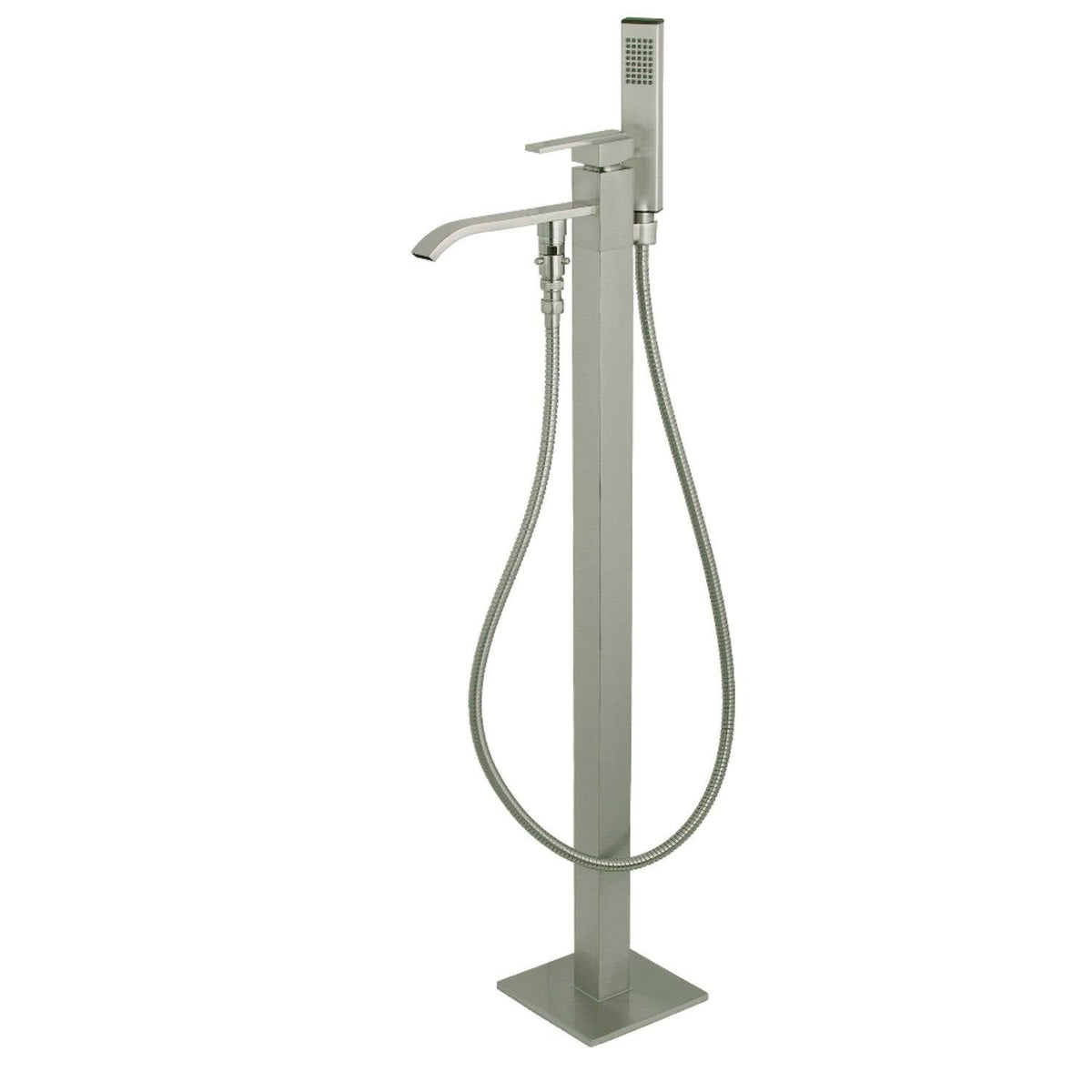 Brushed Brass Freestanding Tub Faucet with Hand Shower Q484618