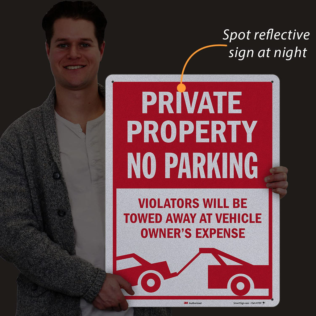 24 x 18 inch Metal Sign, 80 mil Aluminum, Red and White, Pack of 2 G669