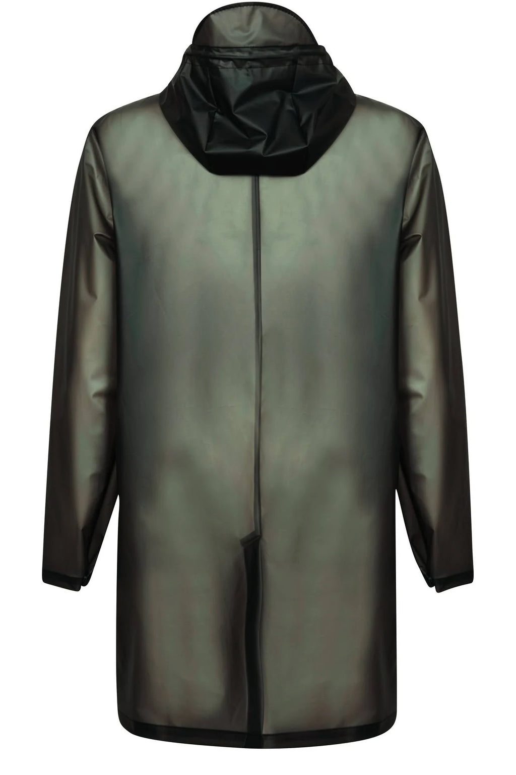 Foggy Black Hooded Coat U741
