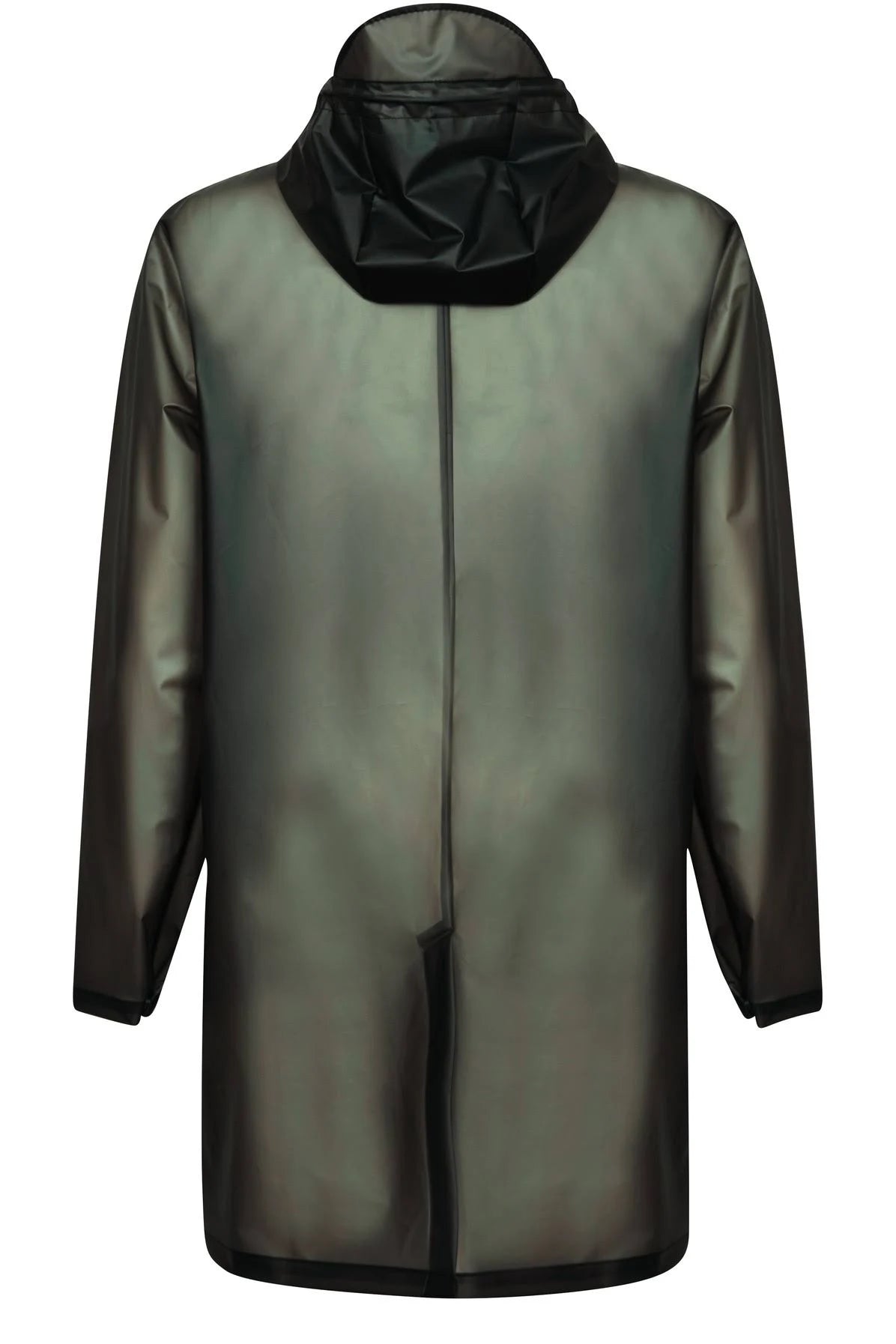 Foggy Black Hooded Coat U741