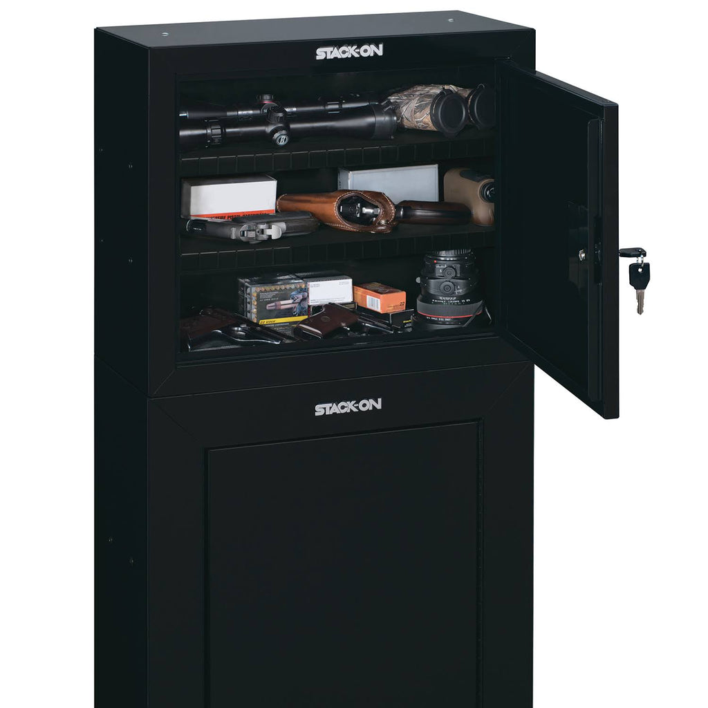 Stackable Locking 18 inch Steel Pistol and Ammo Cabinet Safe (2 Pack) J8827