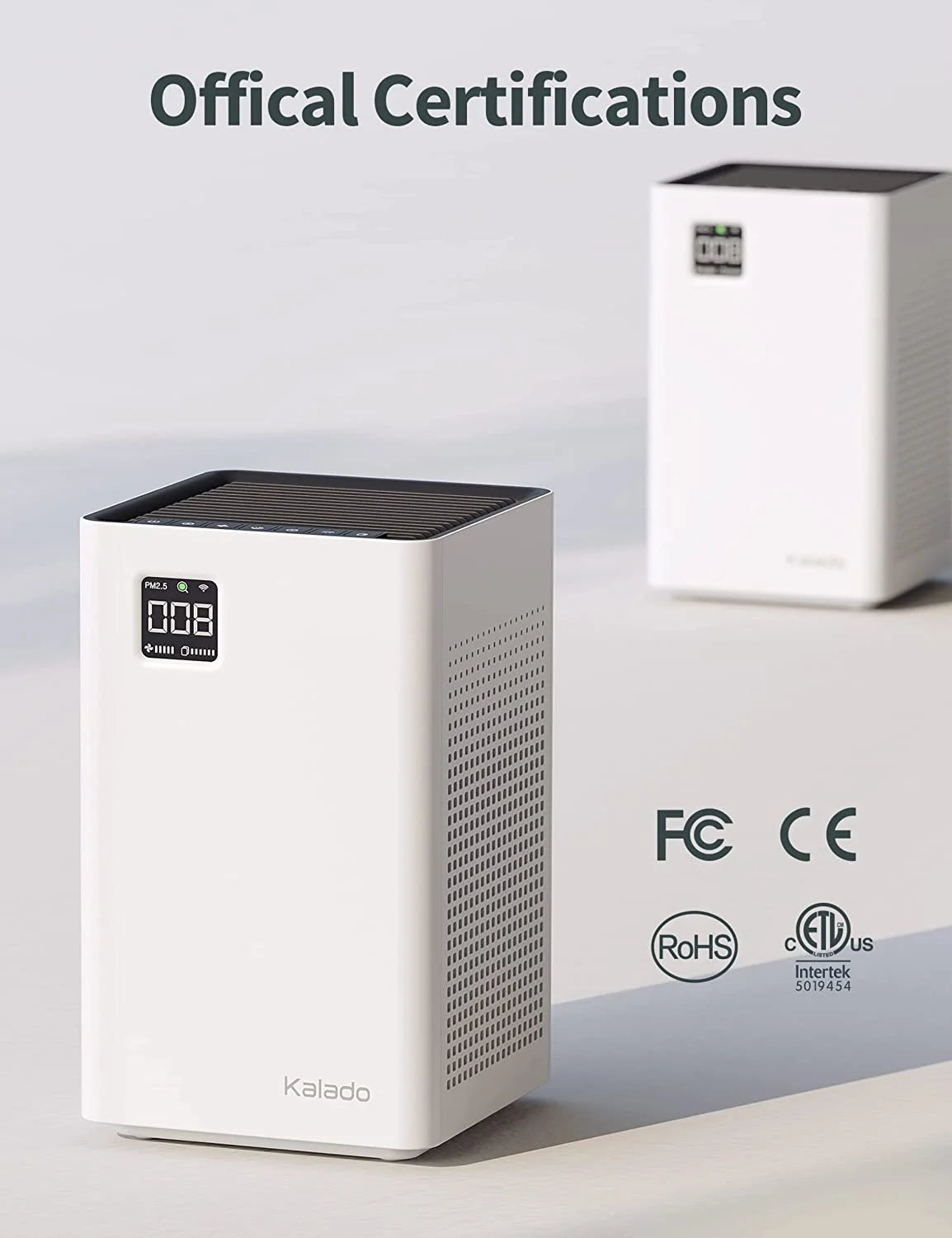 Air Purifier with Wi-Fi, Double Filter, Voice Control, PM2.5 Detector R352286