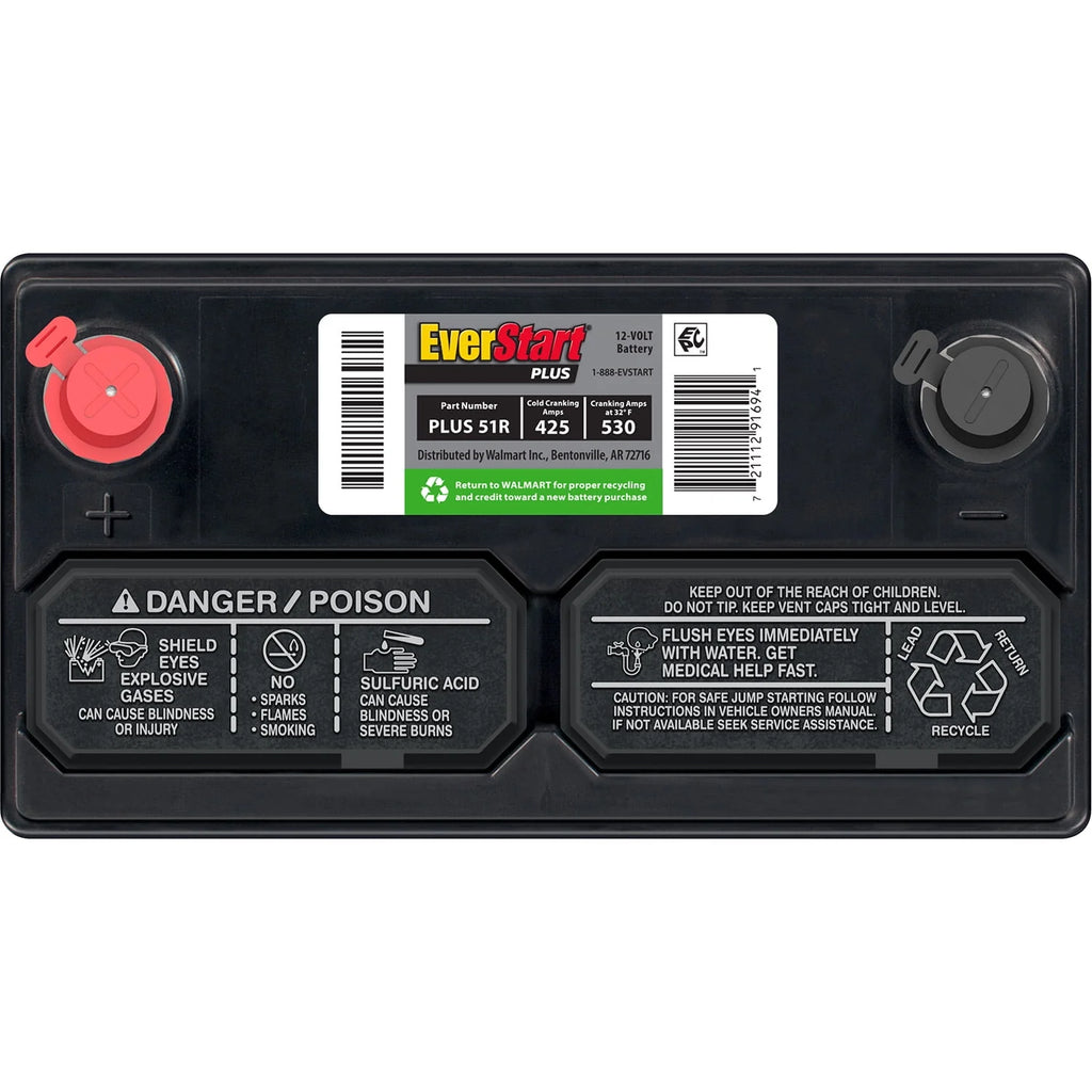 Lead Acid Automotive Battery Group Size 51R 12 Volt 425 CCA G449951