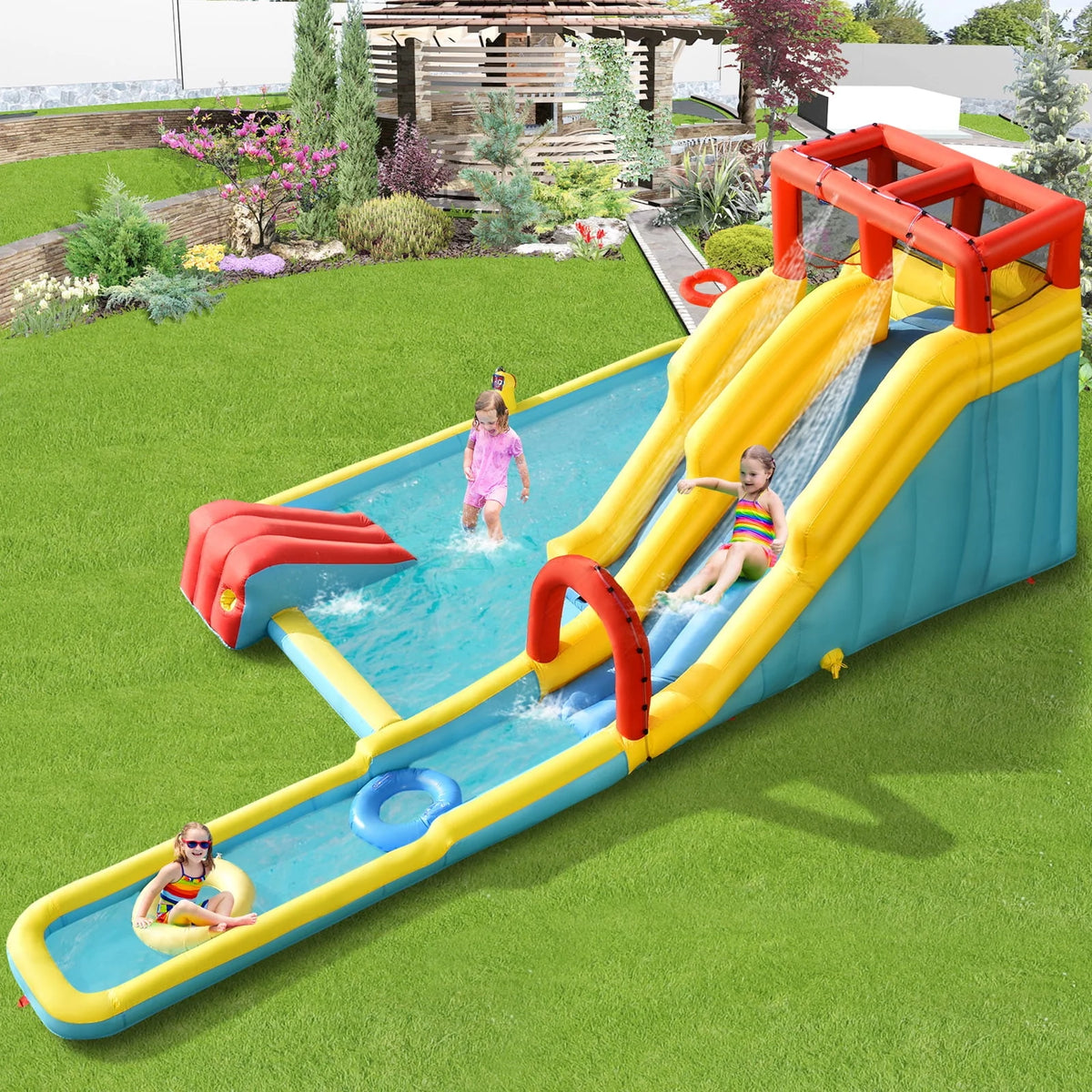 Inflatable Water Slide Castle X876