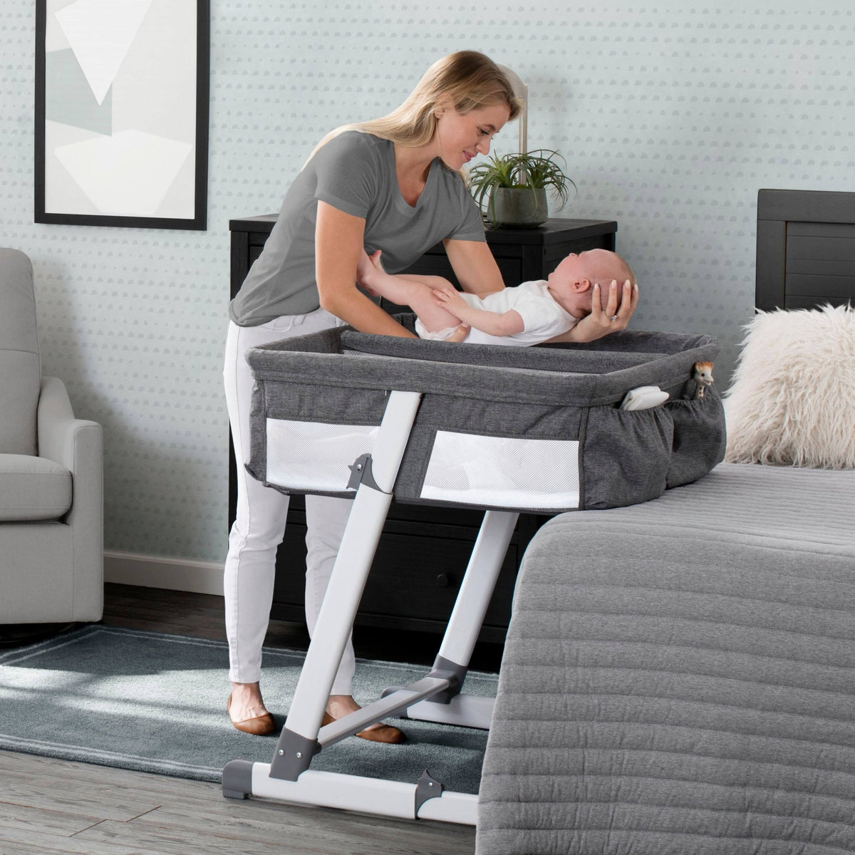 Twin City Sleeper Bassinet, Med Grey B703845