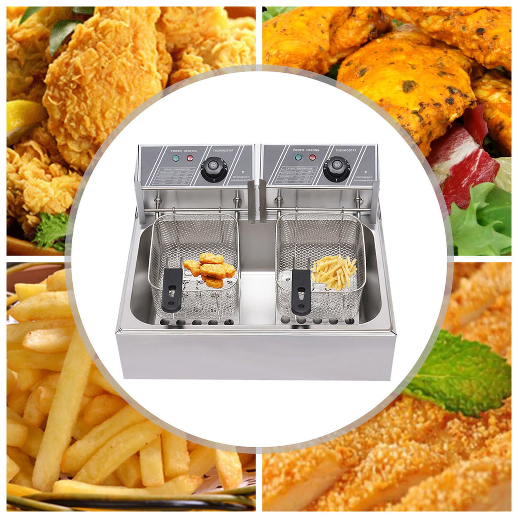 5000W 12L Stainless Steel Electric Deep Fryer Z601