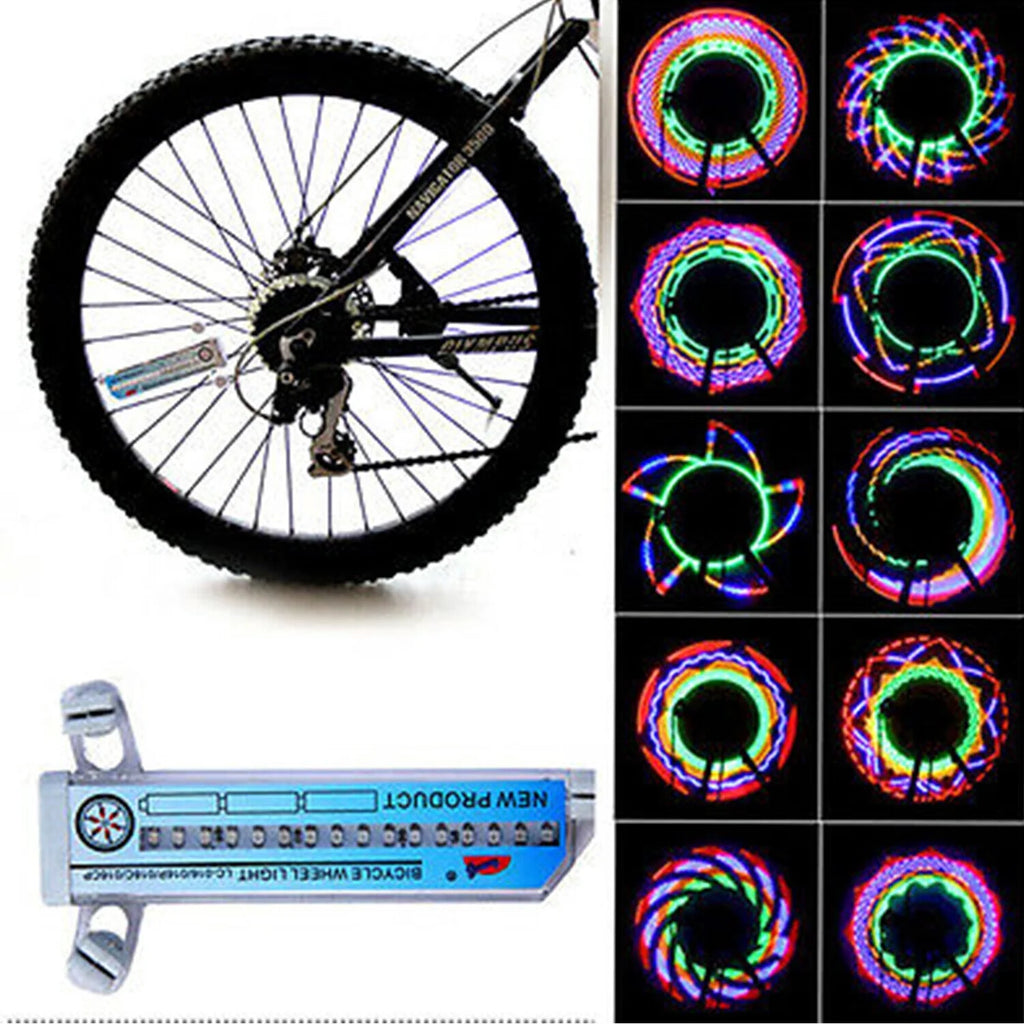 Rainbow 32 LED Wheel Signal Lights for Bicycles Z754049