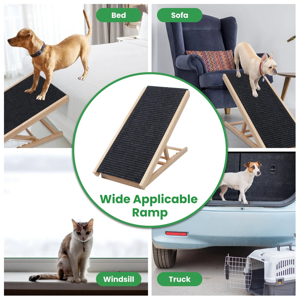 Extra Wide Wooden Dog Ramp Q23570