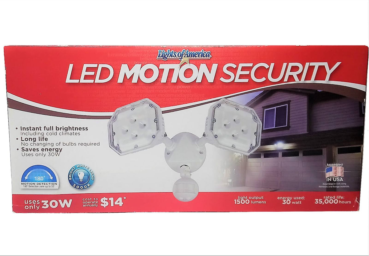 Outdoor Dual Head Motion Sensor LED Security Light K5973